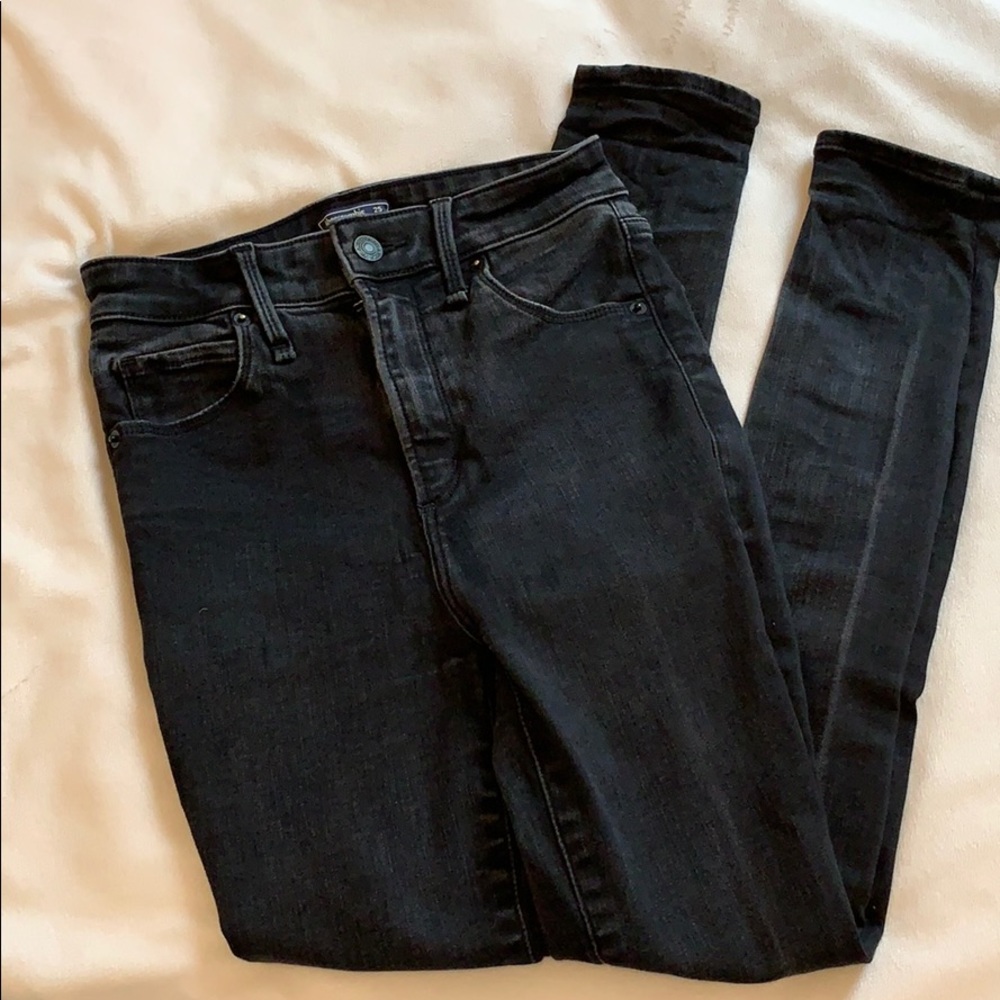 Abercrombie black high waisted jeans